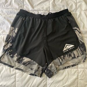 Nike Trail Black and Gray Athletic Shorts